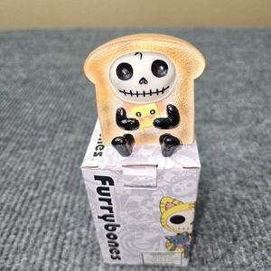 Furrybones Toasty Figurine Decorative Skeleton Bread Toast Costume 3 Inch Tall